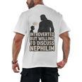 Introverted But Willing To Discuss Nephilim Tee Men's Back Print T-Shirt Introverted But Willing To Discuss Nephilim Tee Men's Back Print T-Shirt
