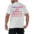 Introverted Willing To Discuss Shetland Sheepdog Introvert Men's Back Print T-Shirt Introverted Willing To Discuss Shetland Sheepdog Introvert Men's Back Print T-Shirt