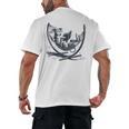 Italian Greyhound Whippet Dog Reading Book Hammock Iggy Mom Men's Back Print T-Shirt