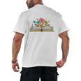 Its a Good Day To Read a Book Librarian Books Reading Floral Men's Back Print T-Shirt Its a Good Day To Read a Book Librarian Books Reading Floral Men's Back Print T-Shirt