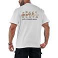 Just a Bookish Goose Cute Reading Geese For Book Fanatics Men's Back Print T-Shirt