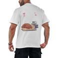 Just a Girl Who Loves Dogs Books Coffee T-Shirt Men's Back Print T-Shirt