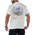 Just a Girl Who Loves Dragons & Books Reader Fantasy Fun Premium Tri-Blend Men's Back Print T-Shirt