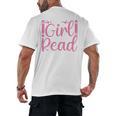 Just A Girl Who Loves To Read Book Lover Reading Books Men's Back Print T-Shirt Just A Girl Who Loves To Read Book Lover Reading Books Men's Back Print T-Shirt
