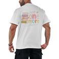 Just One More Chapter Artistic Pastel Book Lover Vibe Men's Back Print T-Shirt