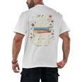 Just One More Chapter Book Reading Floral Teacher Book Lover Men's Back Print T-Shirt Just One More Chapter Book Reading Floral Teacher Book Lover Men's Back Print T-Shirt