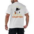 Just One More Chapter Fun Cat Coffee Reading Book Premium Tri-Blend Men's Back Print T-Shirt Just One More Chapter Fun Cat Coffee Reading Book Premium Tri-Blend Men's Back Print T-Shirt