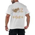 Kitty Pet Lover Introvert Person Cats Show Family Member Men's Back Print T-Shirt