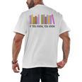 If You Know You Know 6 7 Reading Books Lovers Men's Back Print T-Shirt