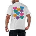 Librarian Shirt Valentines Book Worm Reading Tshirt Premium Tri-Blend Men's Back Print T-Shirt