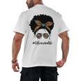 Librarian Teacher Messy Bun Life Book Library Back To School Men's Back Print T-Shirt Librarian Teacher Messy Bun Life Book Library Back To School Men's Back Print T-Shirt