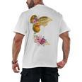 And Into The Library She Goes Book Lover Reading Bookworm Men's Back Print T-Shirt