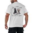 Life Better With 2 Cats Books Kitten Kitty Women Girls Kids Men's Back Print T-Shirt Life Better With 2 Cats Books Kitten Kitty Women Girls Kids Men's Back Print T-Shirt