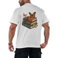 Life Is Better With Butterflies And Books Cute Butterfly Men's Back Print T-Shirt Life Is Better With Butterflies And Books Cute Butterfly Men's Back Print T-Shirt