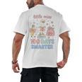 Little Miss 100 Days Smarter Cute Goose Reading Books Girls Men's Back Print T-Shirt