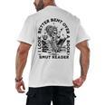 I Look Better Bent Over A Book Smut Reader Men's Back Print T-Shirt I Look Better Bent Over A Book Smut Reader Men's Back Print T-Shirt