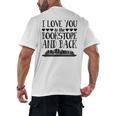 I Love You To The Bookstore And Back Men's Back Print T-Shirt