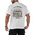 Magical Pajama And Book Lover Outfit For Readers Who Love Men's Back Print T-Shirt