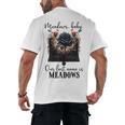 Meadows Baby Our Last Name Is Meadows Dark Romance Smut Book Men's Back Print T-Shirt