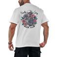 Morally Grey Skeleton Reading Smut Smutty Spicy Books Lover Men's Back Print T-Shirt Morally Grey Skeleton Reading Smut Smutty Spicy Books Lover Men's Back Print T-Shirt