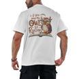 If You Need Me Owl Be Reading Book Lover Students Men's Back Print T-Shirt