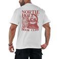 North Pole Book Club Christmas Men's Back Print T-Shirt North Pole Book Club Christmas Men's Back Print T-Shirt