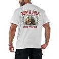 North Pole Book Club Hot Cocoa Bookworm Christmas Xmas Men's Back Print T-Shirt North Pole Book Club Hot Cocoa Bookworm Christmas Xmas Men's Back Print T-Shirt