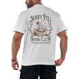 North Pole Readers Club Bookish Xmas Santa Book Reading Men's Back Print T-Shirt