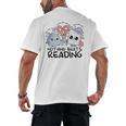Nothing Beats Reading Rock Paper Scissors Book Lover Teacher Men's Back Print T-Shirt