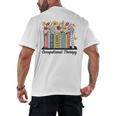 Occupational Therapy Wildflower Book OT Therapist Assistant Men's Back Print T-Shirt