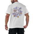 Octopus Book Reader Men's Back Print T-Shirt