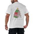 Oh What Fun It Is To Read Book Christmas Tree Premium Tri-Blend Men's Back Print T-Shirt Oh What Fun It Is To Read Book Christmas Tree Premium Tri-Blend Men's Back Print T-Shirt