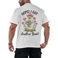 Oops I Got Another Book Cute Goose Librarian Reading Teacher Men's Back Print T-Shirt Oops I Got Another Book Cute Goose Librarian Reading Teacher Men's Back Print T-Shirt