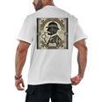 Poirot Mystery Books Vintage Detective Premium Tri-Blend Men's Back Print T-Shirt