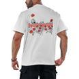 Poppy Field Wizard Of Oz Cowardly Brave Lion Book Men's Back Print T-Shirt Poppy Field Wizard Of Oz Cowardly Brave Lion Book Men's Back Print T-Shirt