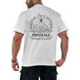 Im A Privilege Vintage Book Illustration Men's Back Print T-Shirt Im A Privilege Vintage Book Illustration Men's Back Print T-Shirt