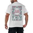 Puddin Threads Cheshire Cat Alice In Wonderland Vintage Book Adults Small Short Sleeve Classic Fit Men's Back Print T-Shirt
