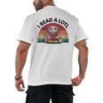 I Read Alotl Axolotl Retro Reading Books Lover Vintage Men's Back Print T-Shirt