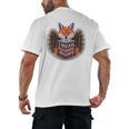 I Read Banned Books Sly Fox Reading Books Men's Back Print T-Shirt