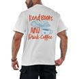 Read Book And Drink Coffee Book Club Reading Men's Back Print T-Shirt Read Book And Drink Coffee Book Club Reading Men's Back Print T-Shirt