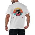 Read Books Drink Coffee Fight Evil Cat Premium Men's Back Print T-Shirt Read Books Drink Coffee Fight Evil Cat Premium Men's Back Print T-Shirt
