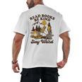 Read Books Be Kind Stay Weird Bookish Silly Goose Reading Men's Back Print T-Shirt Read Books Be Kind Stay Weird Bookish Silly Goose Reading Men's Back Print T-Shirt