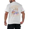 Read Books Be Weird Stay Feral Cat Men's Back Print T-Shirt Read Books Be Weird Stay Feral Cat Men's Back Print T-Shirt