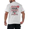 Read Your Heart Out Love Book Valentine Teacher Bookworm Men's Back Print T-Shirt Read Your Heart Out Love Book Valentine Teacher Bookworm Men's Back Print T-Shirt