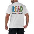 Read Your Heart Read Reading Librarian Book Across America Men's Back Print T-Shirt Read Your Heart Read Reading Librarian Book Across America Men's Back Print T-Shirt