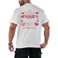 Read Your Heart Out Teacher Valentines Day Reading Book Love Men's Back Print T-Shirt Read Your Heart Out Teacher Valentines Day Reading Book Love Men's Back Print T-Shirt