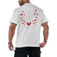 Read Your Heart Out Valentine Book Lover Reading Teacher Men's Back Print T-Shirt