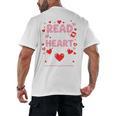 Read Your Heart Out Valentine Reading Book Lover Teacher Premium Tri-Blend Men's Back Print T-Shirt Read Your Heart Out Valentine Reading Book Lover Teacher Premium Tri-Blend Men's Back Print T-Shirt