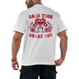 Read Your Heart Out Valentines Day Teachers Book Lovers Men's Back Print T-Shirt