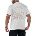 Well Read Woman Literature Quote Celestial Book Floral Men's Back Print T-Shirt